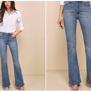 Break Away Medium Wash High-Rise Flare Jeans